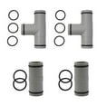 Pool Hose Connector T Joint Filter Pump Adapter with O Rings for