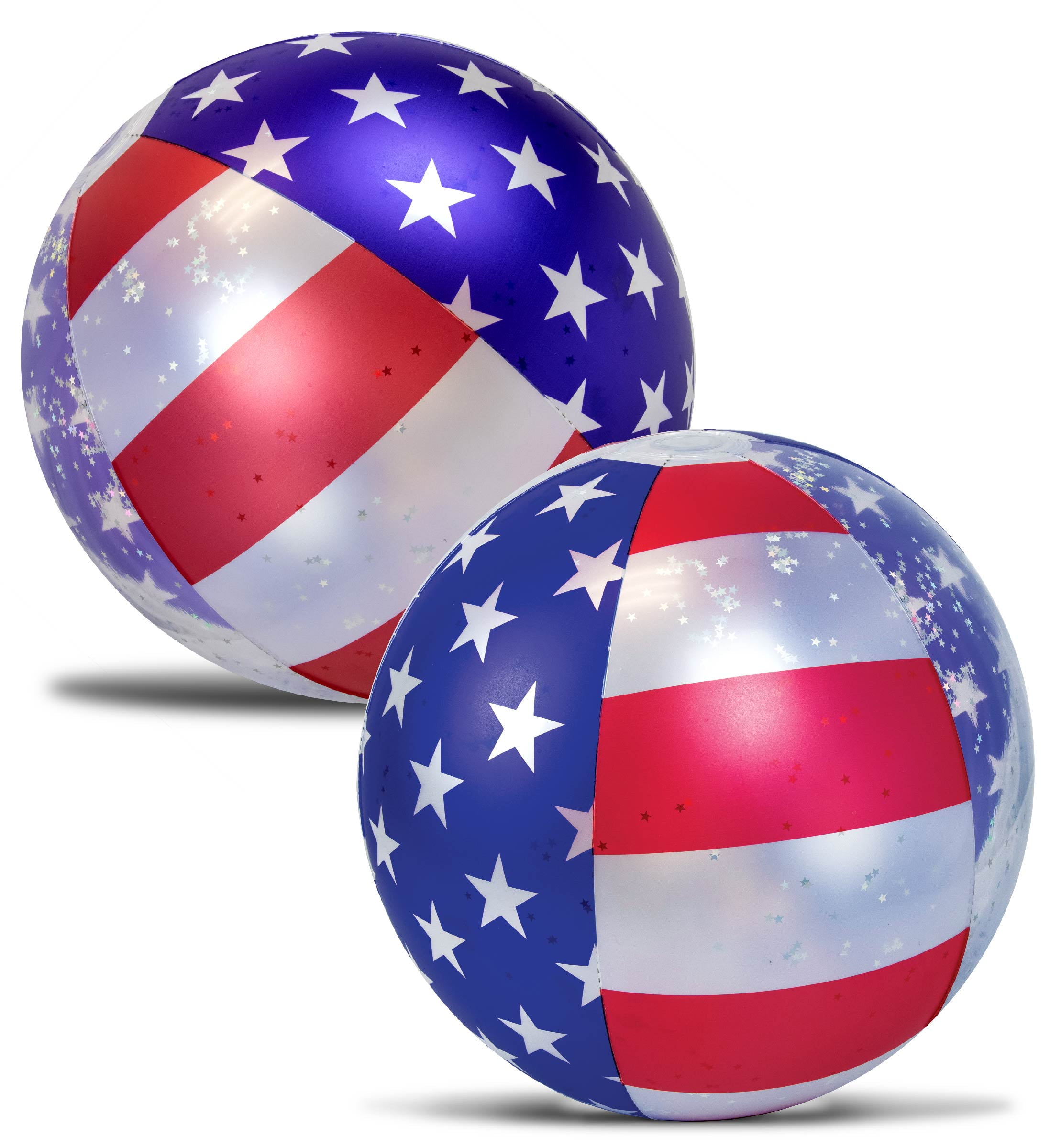 POZA, Pool Inflatable Ball, 16" USA, Confetti Filled - Walmart.com