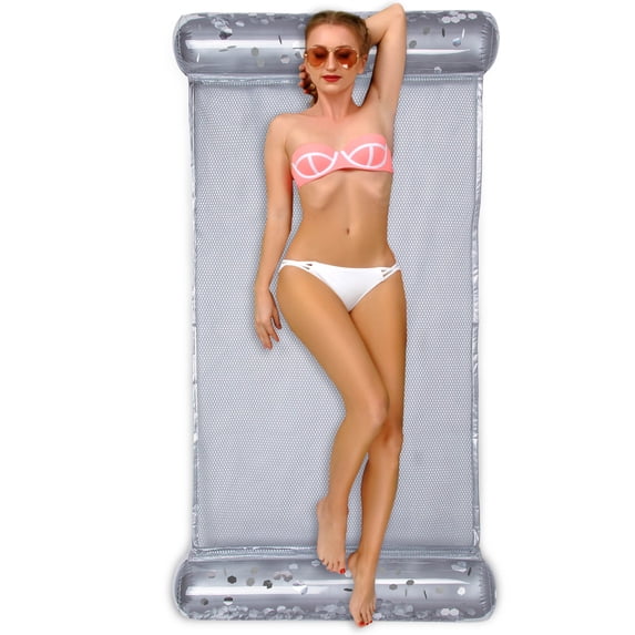 Pool Inflatable Hammock Silver