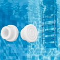 Pool Ladder Bumpers for Inground Pool, White Inside Plug Caps fit 1.9