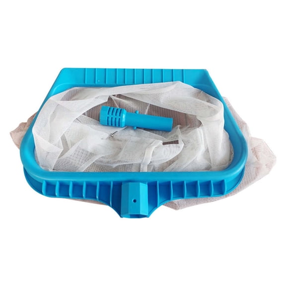 Pool Leaf Skimmer, Heavy Duty Pool Accessories Mesh Rake Net for Quick Swimming Pool Debris Removal, Easy-Scoop Design for Leaves, Bugs & Grass, Pool Grade Maintenance Tool,No Pole(Blue)