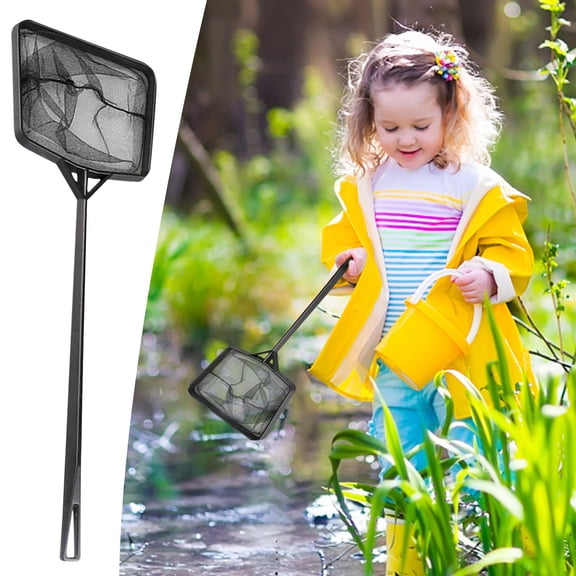 Pool Leaf Skimmer Net, Plastic Curved Blade Rake Skimmer, Anti-Scratch Swimming Pool Pond Spa Aquarium Debris Cleaning Tool, Fits 2cm Telescopic Pole, without Pool, 10脳3.9 Inch