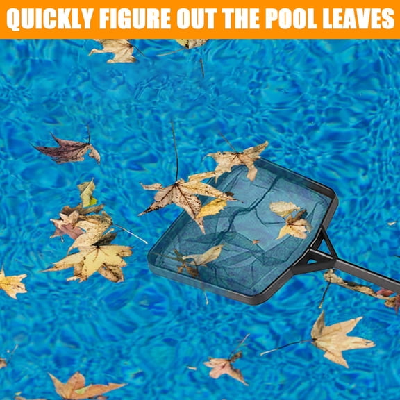 Pool Leaf Skimmer Net Summer Mini Fine Mesh Pool Debris Rake Frame Pool Cleaning Tool for Swimming Pool, Hot Tub, Pond & Fish Tank Use