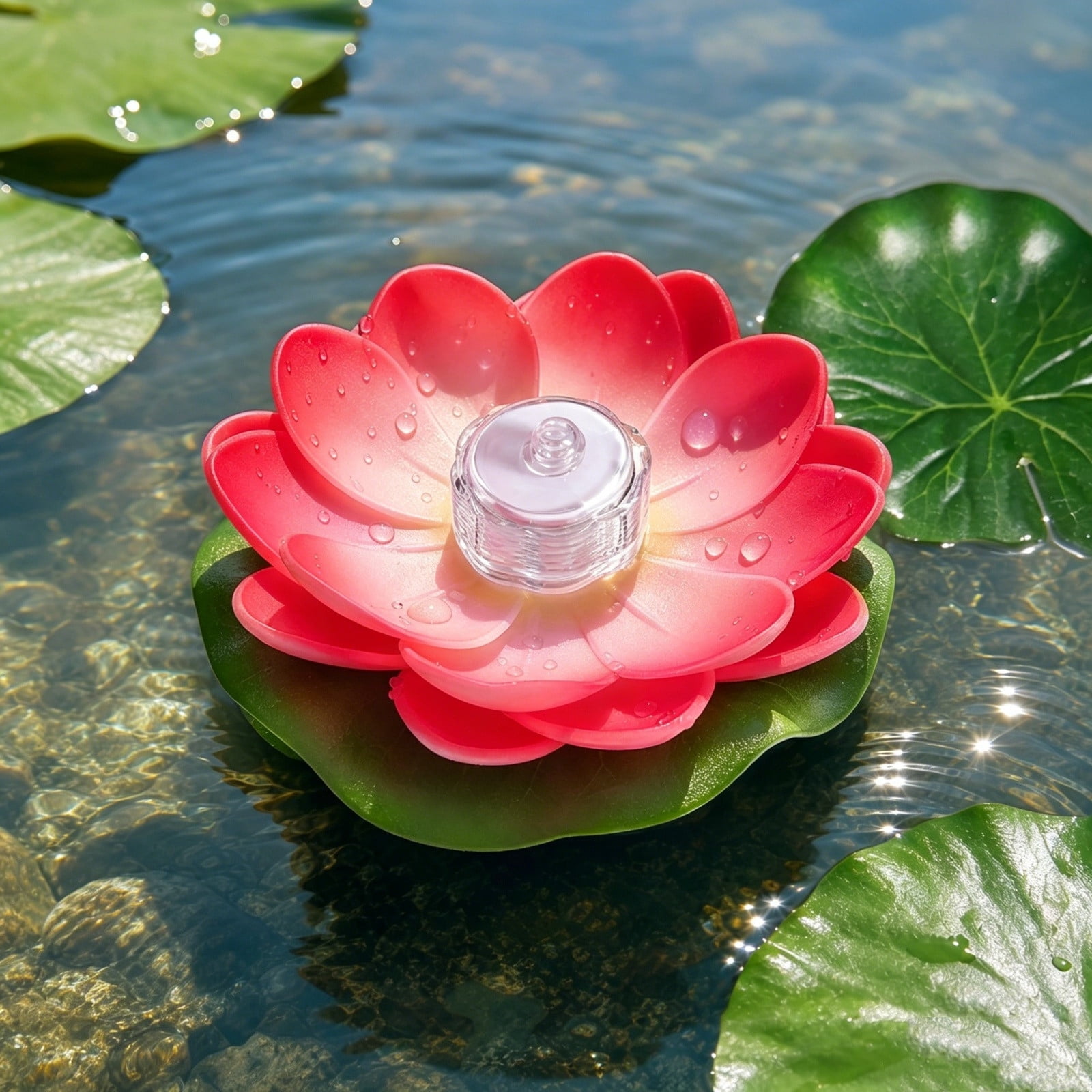 Bride Pool Inflatable Pool Lights, Floating Lotus LED Water Lantern, Waterproof Reusable, for ...
