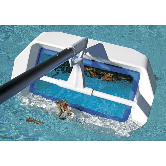 Pool Master Swivel Skim Elite Swimming Pool Bi-Directional Floating Skimmer 20" - Blue/White