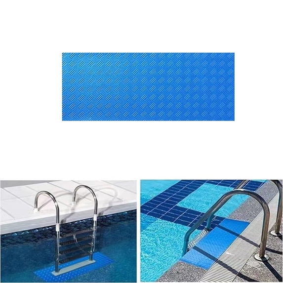 Pool Mat Slip Prevention, Pvc Material, Water-absorbent Surface, Durable Non-slip Grip, Easy Clean Swimming Safety Mat, Topliu