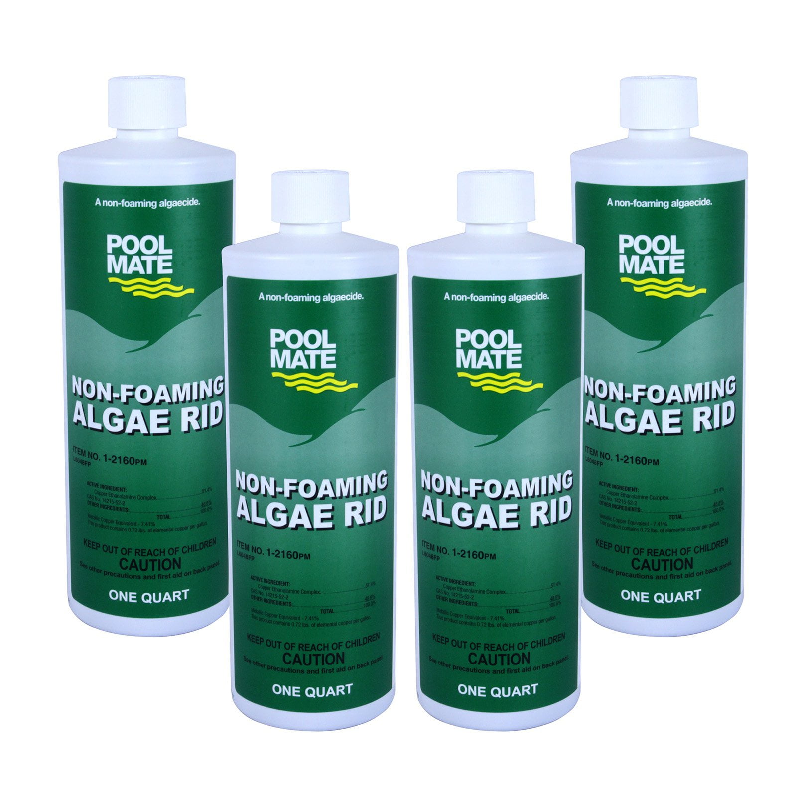 Pool Mate 1 2160 Non Foaming Algae Rid Swimming Pool Algaecide 1 Quart