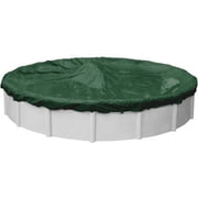 Pool Mate 10 Year Heavy-Duty Green Round Winter Pool Cover, 28 ft. Pool