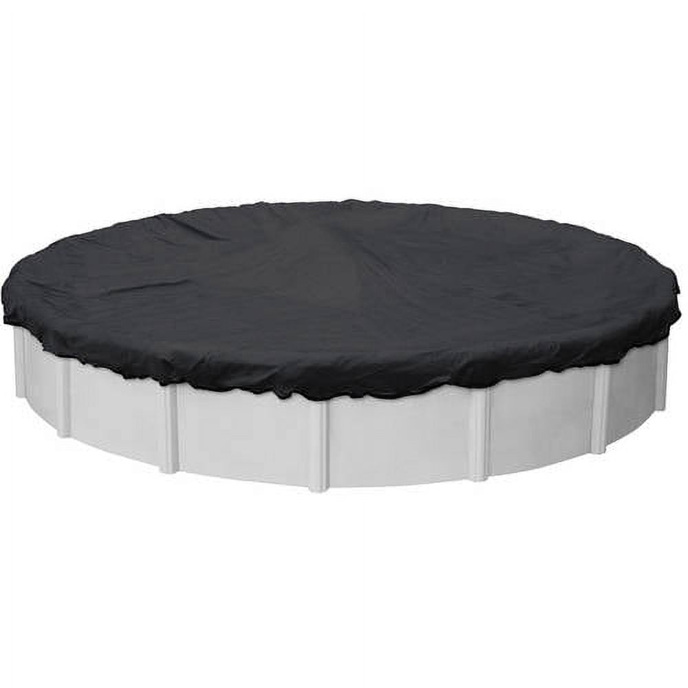 Pool Mate 10 Year Heavy-Duty Mesh Black Round Winter Pool Cover, 18 ft. Pool
