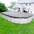 thumbnail image 1 of Pool Mate 10 Year Heavy-Duty Mesh Dove Gray Oval Winter Pool Cover, 12 x 18 ft. Pool, 1 of 4