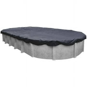 Pool Mate 10 Year Heavy-Duty Royal Blue Oval Winter Pool Cover, 16 x 32 ft. Pool