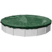 Pool Mate 12 Year Extra Heavy-Duty Forest Green Round Winter Pool Cover, 21 ft. Pool