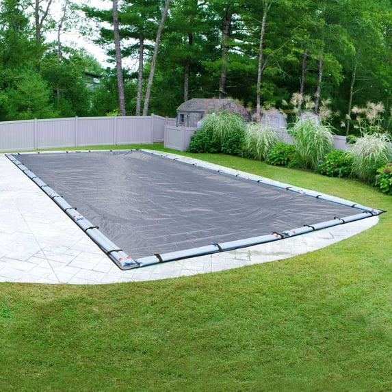 Pool Mate 15 Year Extra Heavy-Duty Slate Blue In-Ground Winter Pool Cover, 20 x 45 ft. Pool