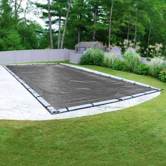 Pool Mate 20 Year Premium Charcoal In-Ground Winter Pool Cover, 25 x 50 ft. Pool