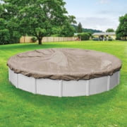 Pool Mate 20 Year Premium Sandstone Round Winter Pool Cover, 12 ft. Pool