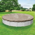 thumbnail image 1 of Pool Mate 20 Year Premium Sandstone Round Winter Pool Cover, 18 ft. Pool, 1 of 4