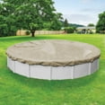 thumbnail image 1 of Pool Mate 20 Year Premium Tan Round Winter Pool Cover, 18 ft. Pool, 1 of 4