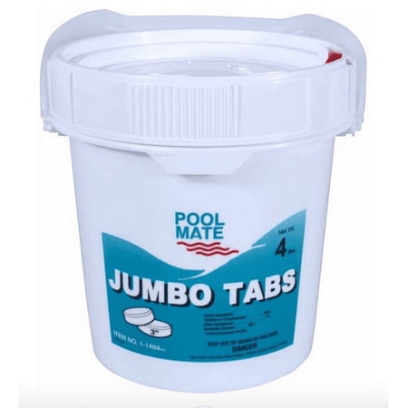 Pool Mate 3” Chlorine Tablets, 4 lbs