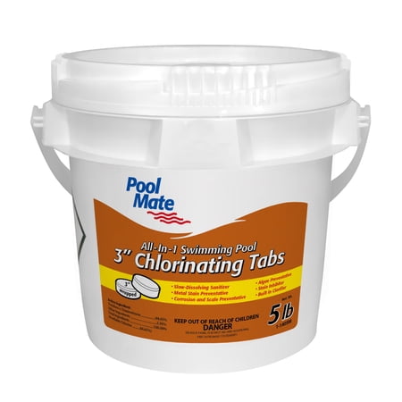 Pool Mate All-in-One 3" Chlorine Tabs for Swimming Pools