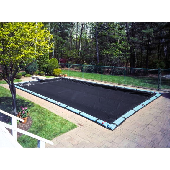 Pool Mate 8 Year Classic Navy Blue In-Ground Winter Pool Cover, 16 x 24 ft. Pool