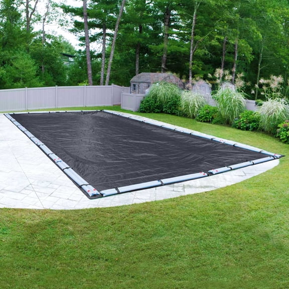 Pool Mate 8 Year Classic Navy Blue In-Ground Winter Pool Cover, 20 x 40 ft. Pool
