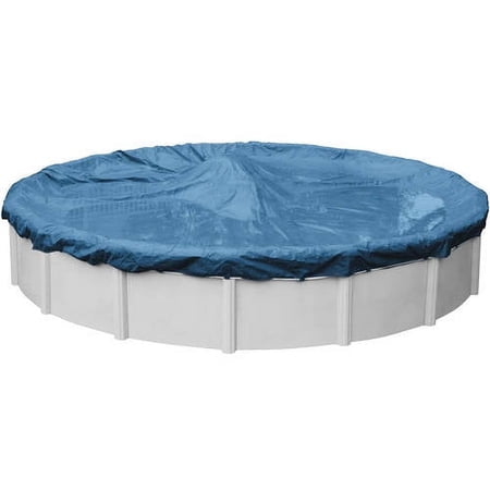 Pool Mate 8 Year Classic Sky Blue Round Winter Pool Cover, 18 ft. Pool