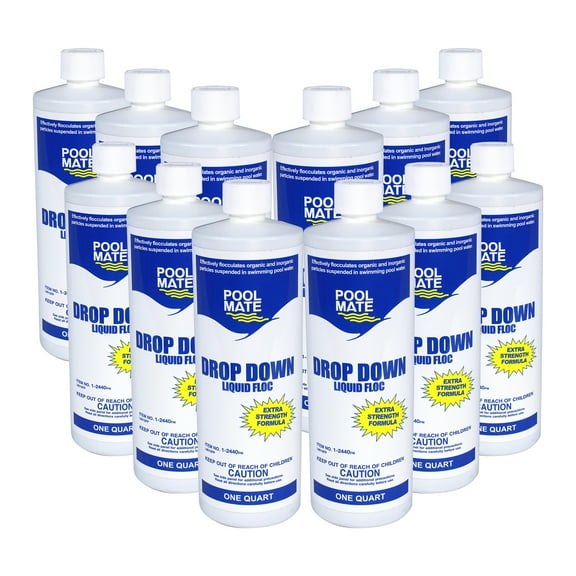 Pool Mate Drop Down Liquid Floc 12 Quarts