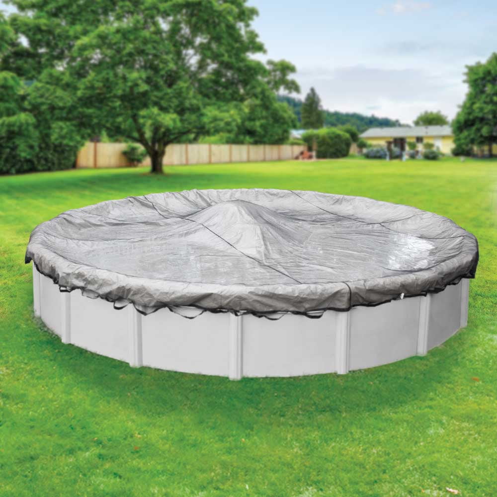 Pool Mate Professional-Grade Leaf Net for Round Above-Ground Swimming Pool Winter Covers, 28 ft. Round Pool