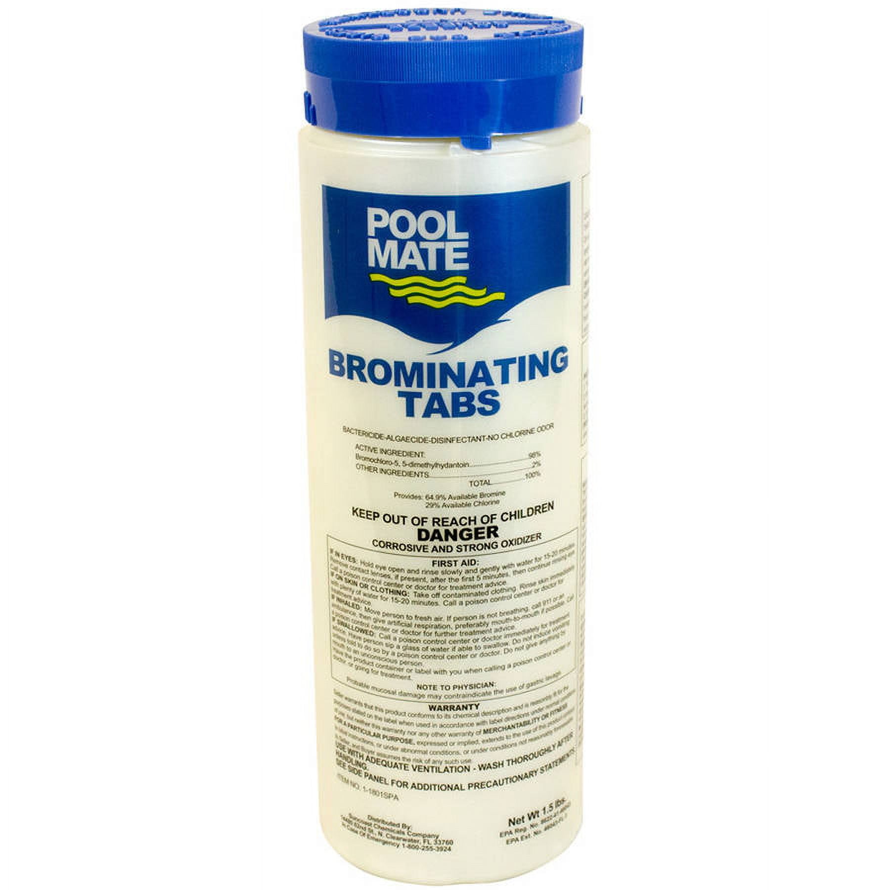 Pool Mate Spa Brominating Bromine Tabs for Spas and Hot Tubs, 1.5
