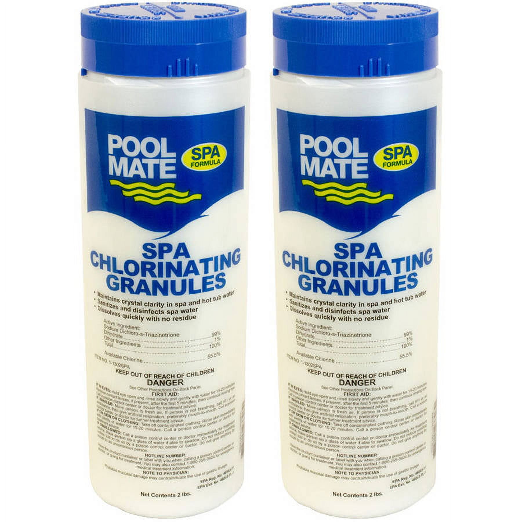 Pool Mate Spa and Hot Tub Chlorinating Granules, 2Pounds