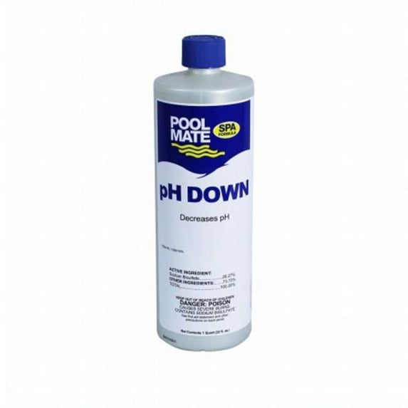 Pool Mate Spa pH Down 1-quart Bottle