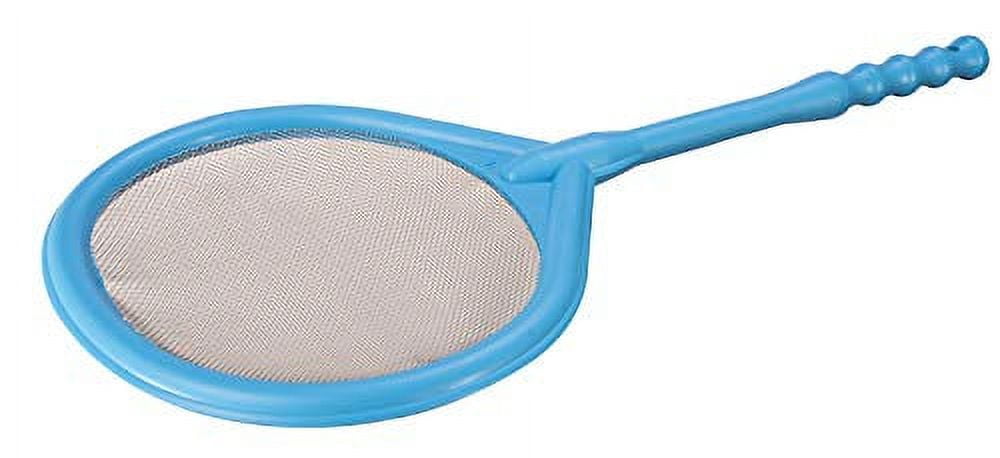 Small Pool Blue Handheld Spa Skimmer with Stainless Steel Screen