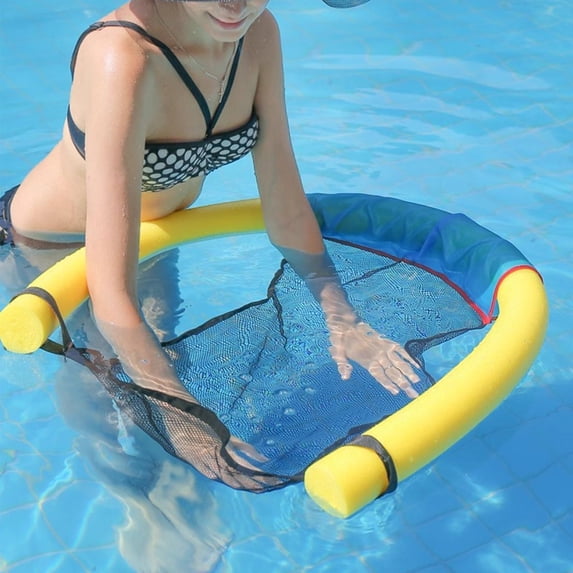Pool Noodle Floating Mesh Chair for Floating Pool Noodle, Floating Recliner Swimming Stick Swimming Aid Tool, Great for Water Relaxation