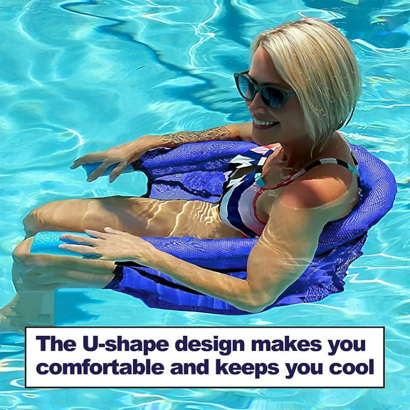 Pool Noodle Floats,Pool Noodle Chair,1 Pack Swimming Pool Noodle Floating Mesh Chair for Adults Pool Float Chair Noodle Chair Floats for Swimming Water Relax (Noodle Not Included)