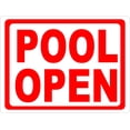 thumbnail image 1 of Pool Open Sign, 1 of 1