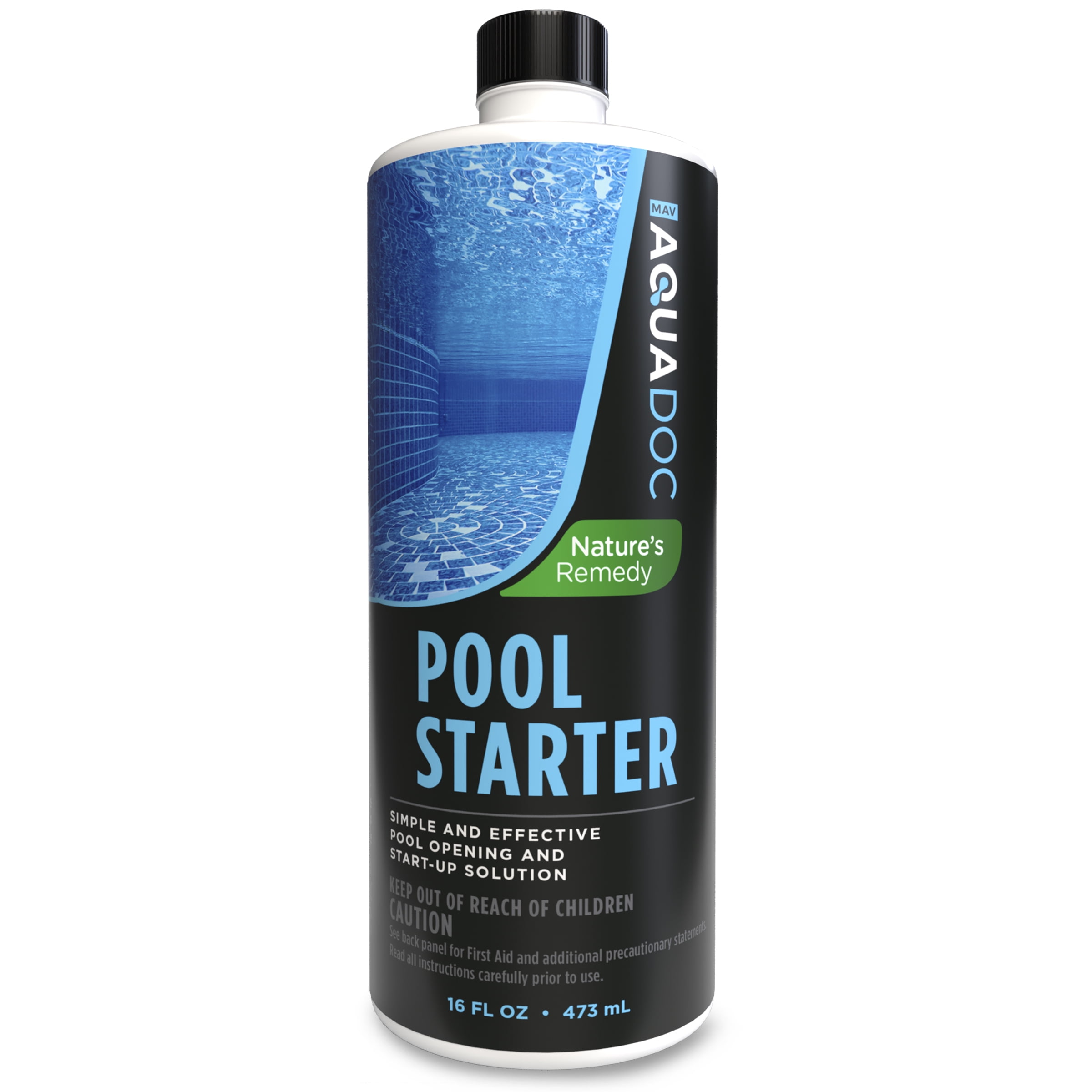 Pool Opening Chemical - Make Opening Your Pool Easier - Pool Startup for Above Ground Pool & Inground Pool Chemical Starter Kit - AquaDoc Pool Chemicals - 16oz