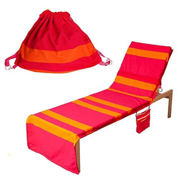 Pool Pack Multifunctional Unisex Pool Toys and Floats, Polyester, Bahama Mama, Pink and Orange