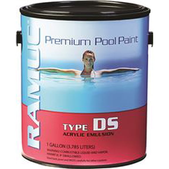 Pool Paint Water Based Acrylic Blue Gallon