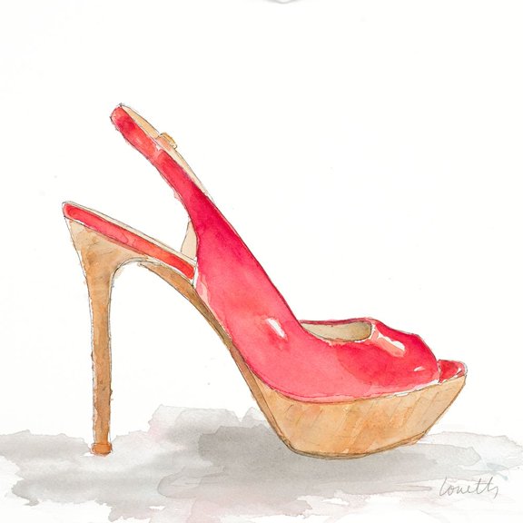 Pool Party Stiletto Poster Print by Lanie Loreth (12 x 12)