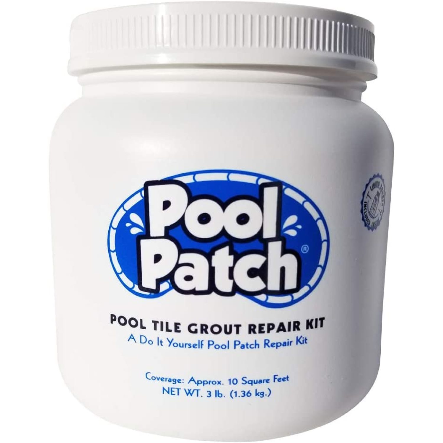 Pool Patch Gray Pool Tile Grout Repair Kit, 3Pound, Gray