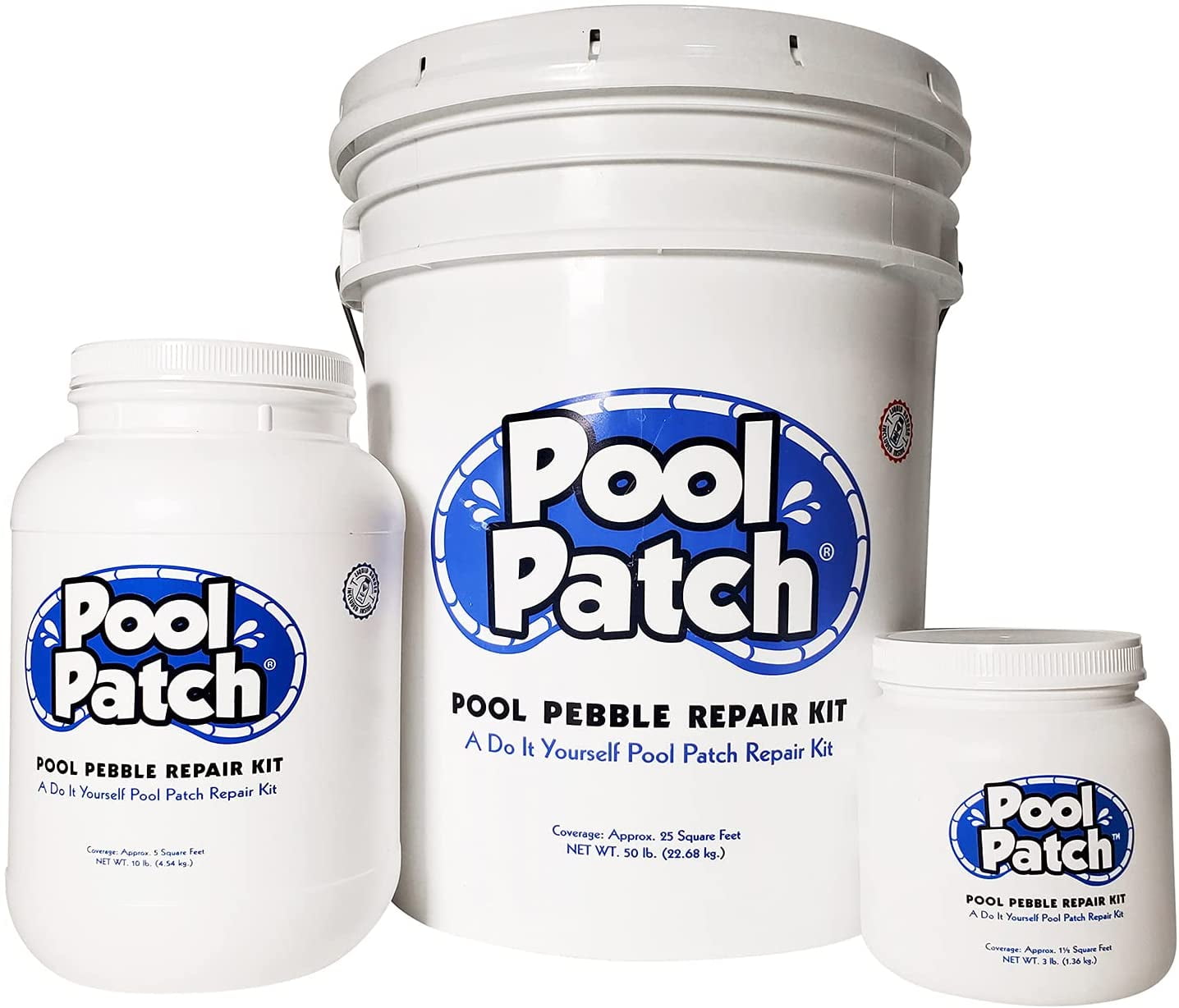 Pool Patch Pool Pebble Repair Kit, Pebble Plaster 10-Pound, Aqua Blue ...