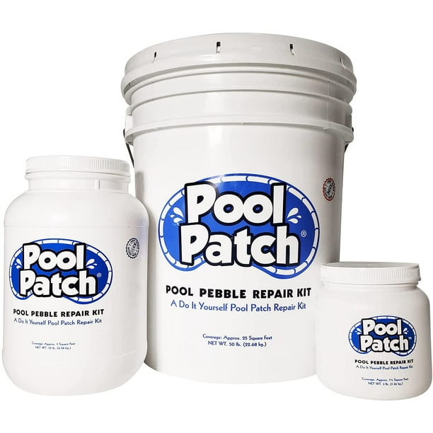 Pool Patch Pool Pebble Repair Kit, Pebble Plaster 50-Pound, Aqua Cool Mini