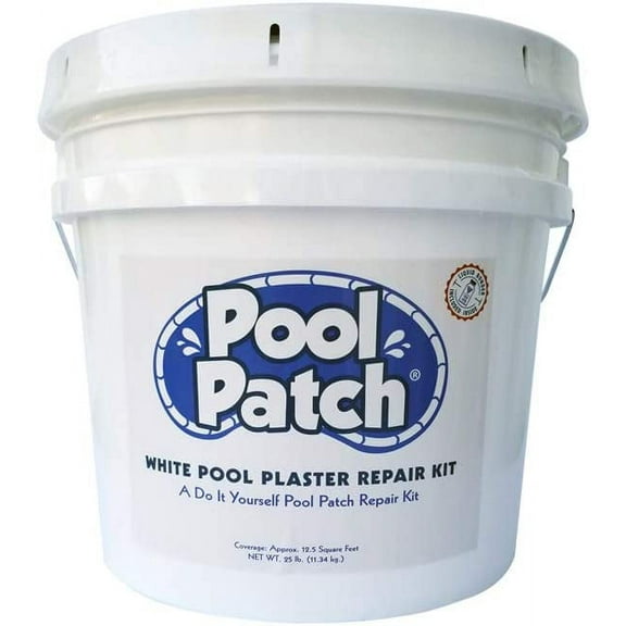 Pool Patch White Pool Plaster Repair Kit, 25-Pound, White