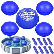 Pool Pillows for Above Ground Pools, 5 FT+4 Pcs 3 FT Cold-Resistant Pool Pillows for Winterizing, Thicked Winter Pool Air Pillow Pool Closing Kit Pool Balloon for Closing Pool