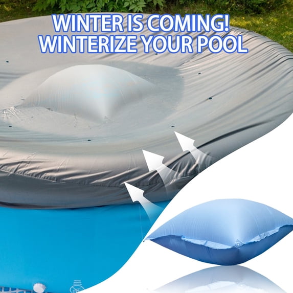 Pool Pillows For Above Ground Pools Cover Winterizing | 47.24IN Cushion Swimming Pool Closing Winter Kit | Cold Resistant Ice Equalizer Thick Pool Pillows Accessories | Winterize | Rope 3m*2(1PC)
