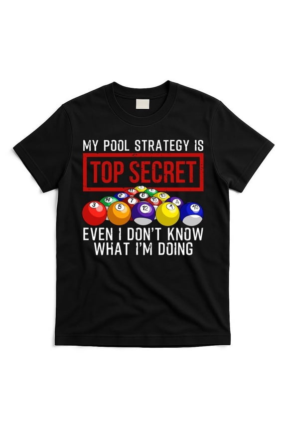 Pool Player Billiards Equipment Cue Stick Table Game Sports T-Shirt