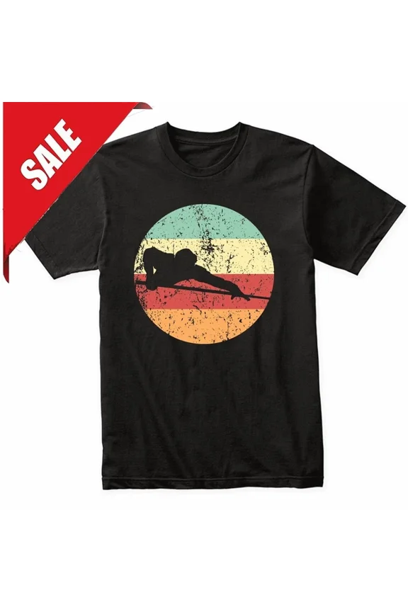 Pool Player Billiards Player Silhouette Retro Sports T-Shirt Unisex S-5Xl Hot Trending Shirt Birthday Gift