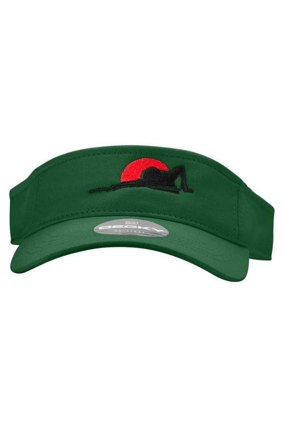 Pool Player Embroidered Brushed Sports Visor - Forest OSFM