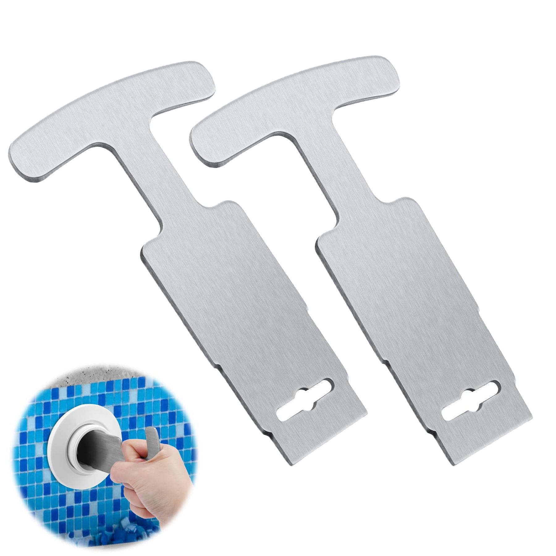 Pool Jet Removal Tool Pool Plug Remover Tool With Handle, Metal Eyeball ...