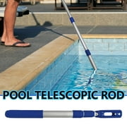 Pool Pole Aluminum Telescoping, 3 Feet Telescoping Swimming Pool Cleaning Poles, Adjustable Telescopic Pole, For Skimmer Net,Brush,Vacuum Head, Universal 1.25"